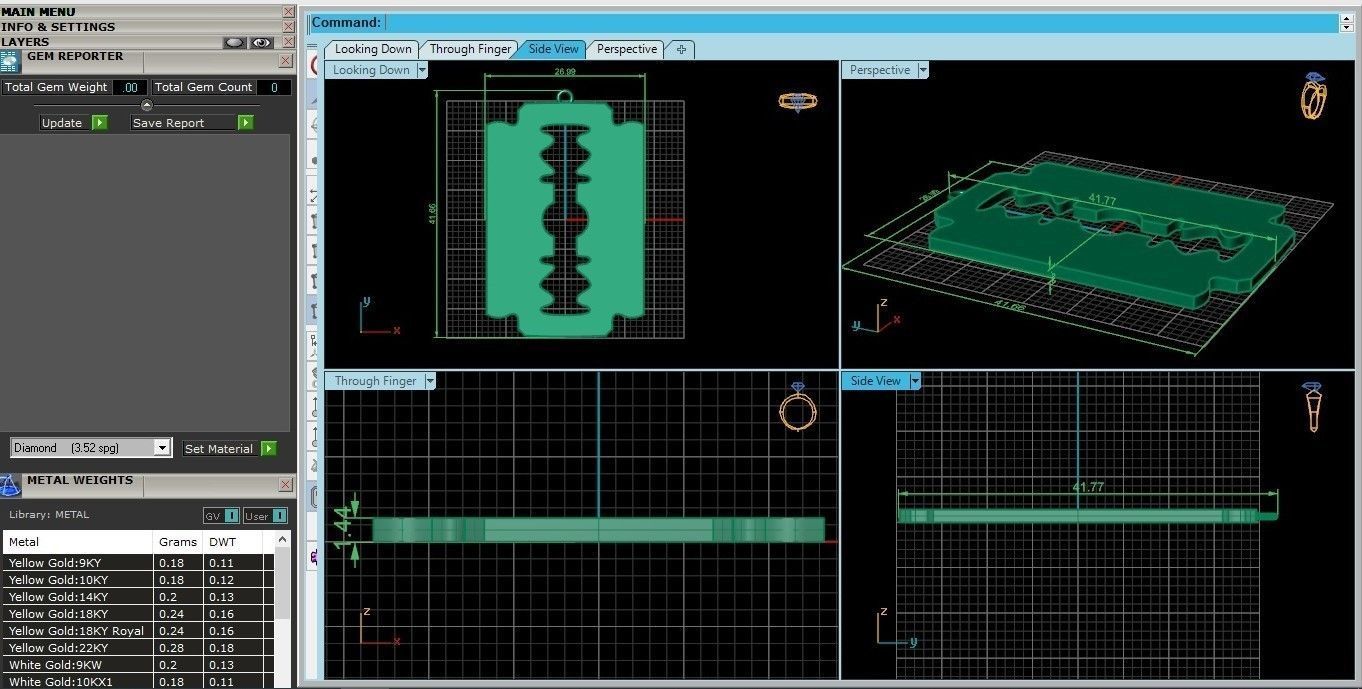 Blade pendant 3dm stl render details  3D print model_18