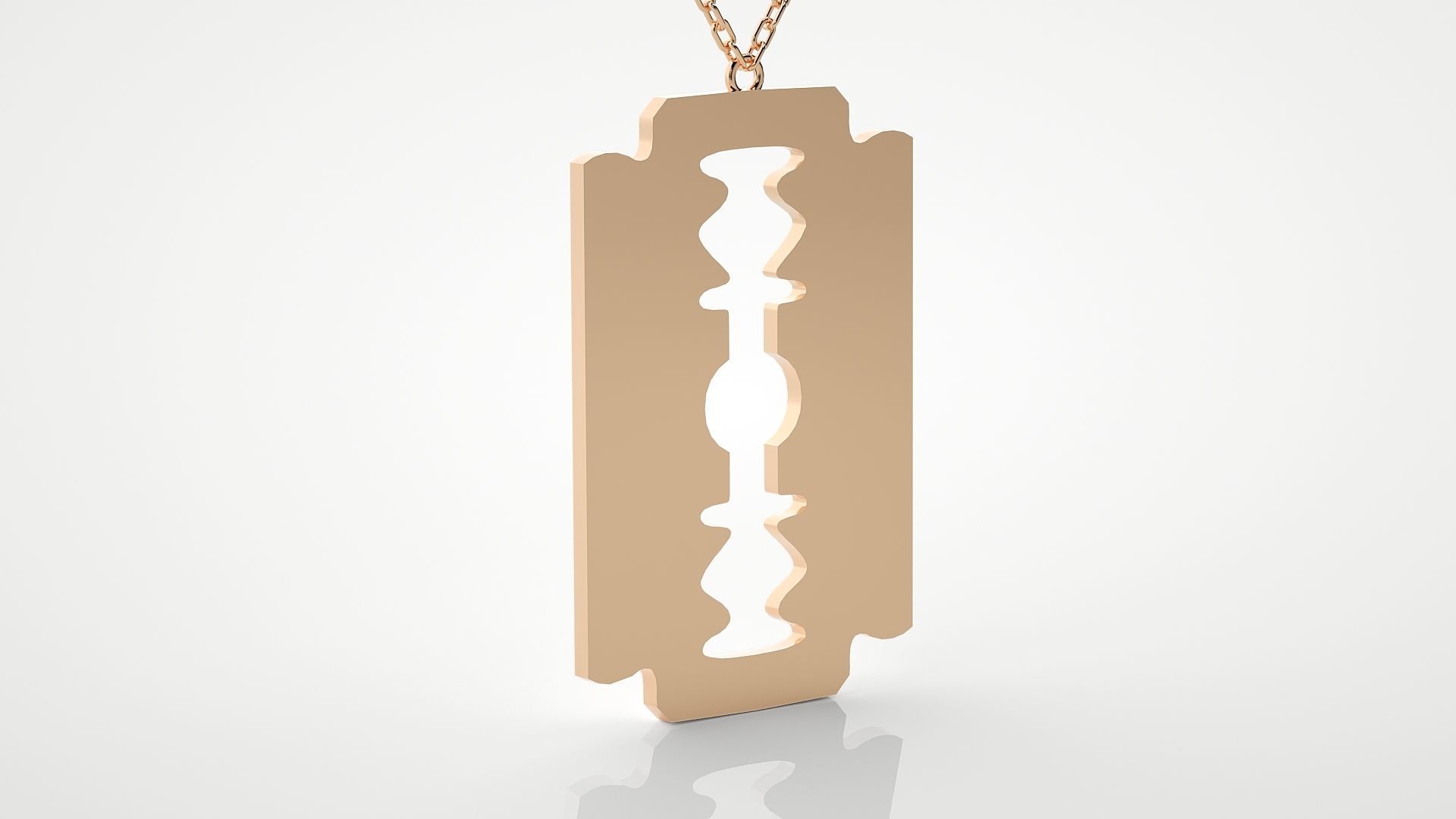 Blade pendant 3dm stl render details  3D print model_3