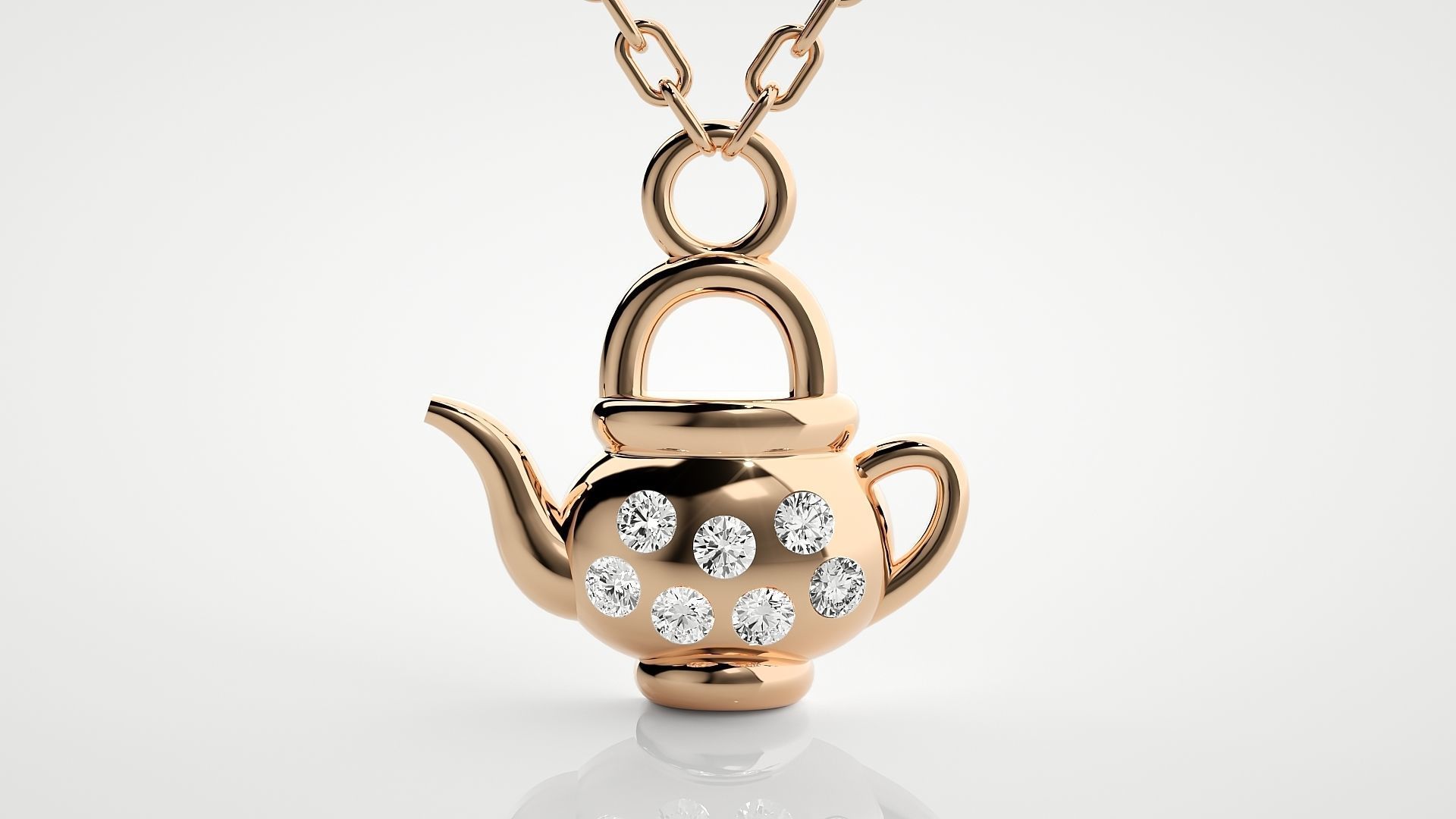 Kettle pendant 3dm stl render details  3D print model_1