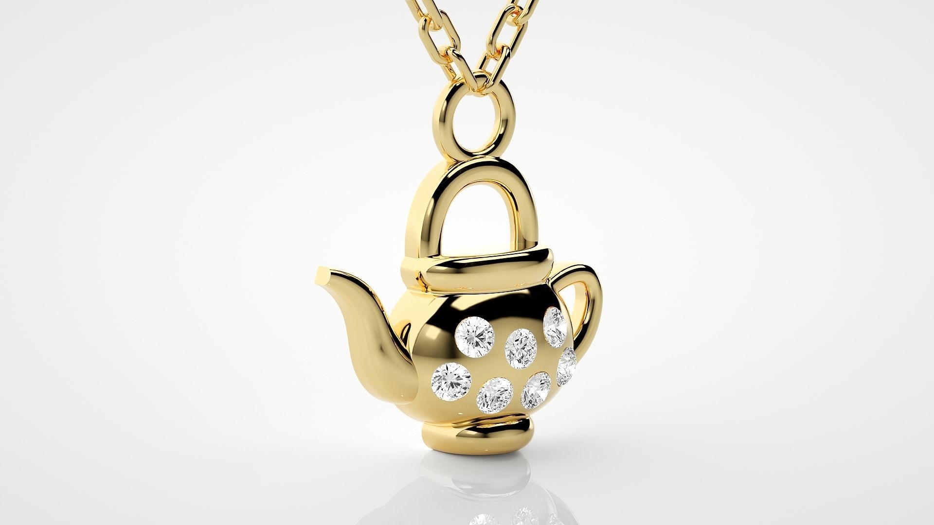 Kettle pendant 3dm stl render details  3D print model_16