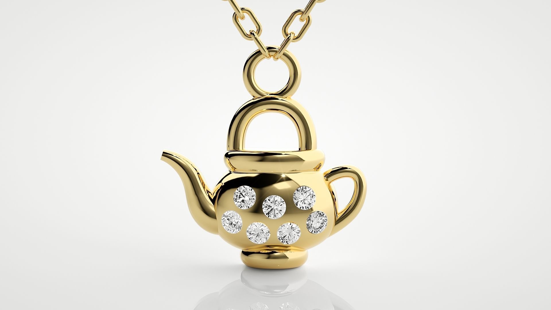 Kettle pendant 3dm stl render details  3D print model_14