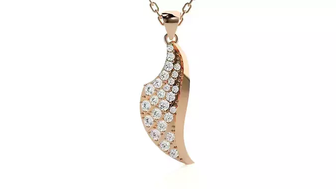 Women pendant 3dm stl render details