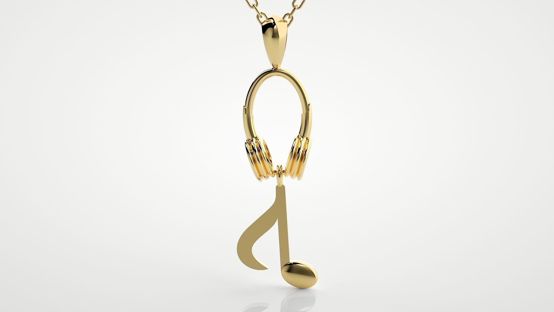 Headphone - music - walking  pendant 3dm stl render details  3D print model_13