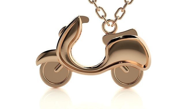 Scooter pendant 3dm stl render details 3D print model