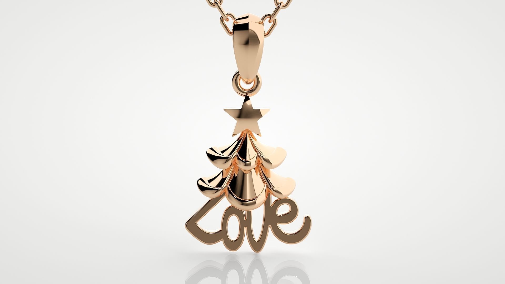 Love pendant 3dm stl render details  3D print model_1