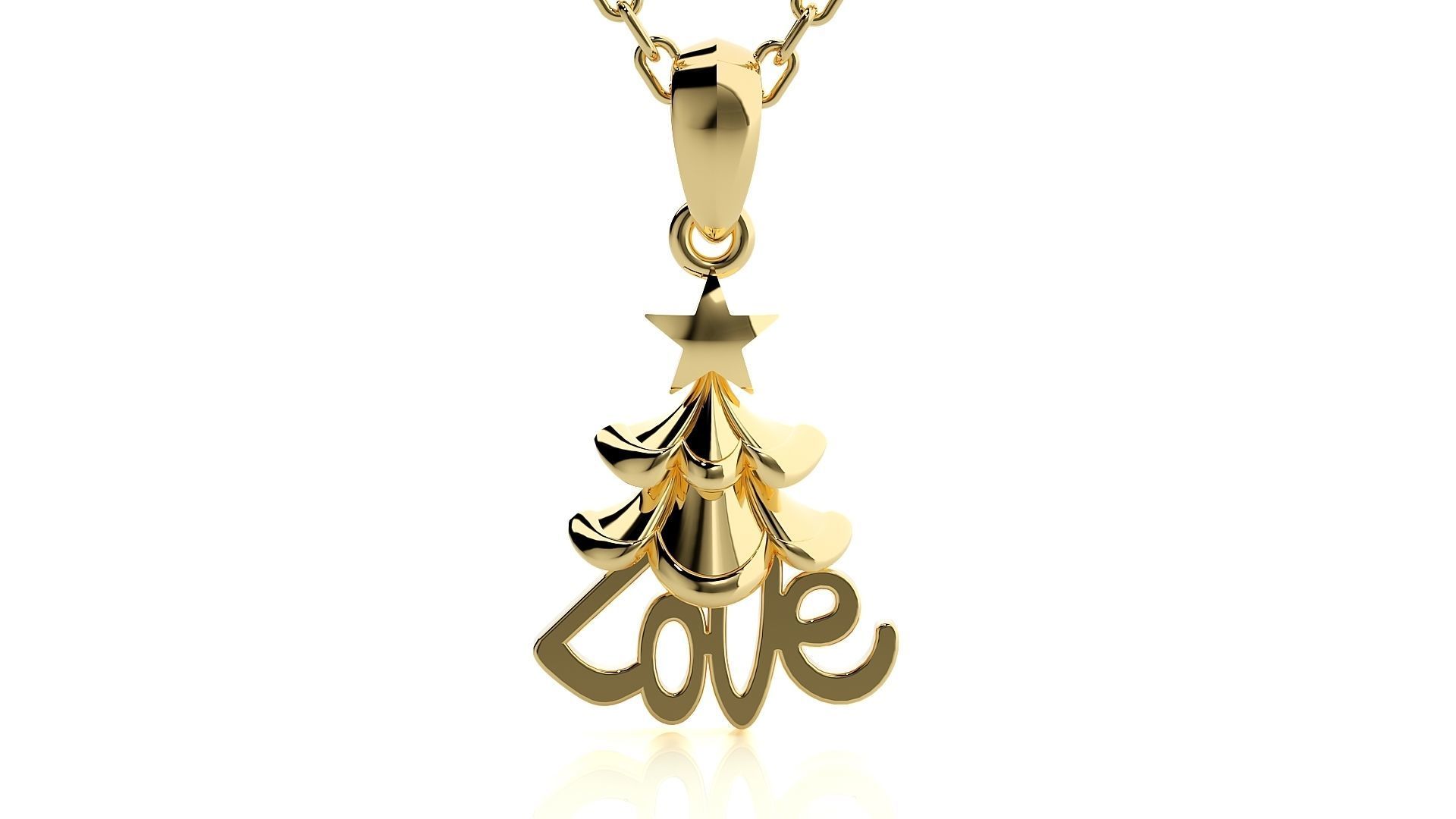 Love pendant 3dm stl render details  3D print model_13