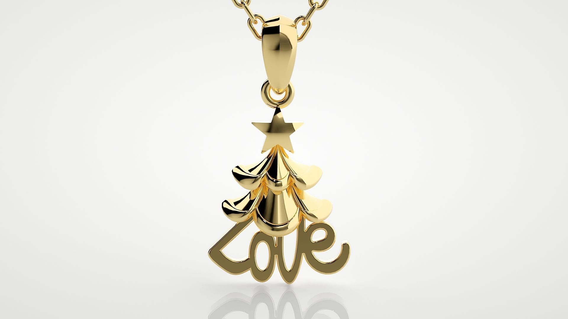 Love pendant 3dm stl render details  3D print model_14