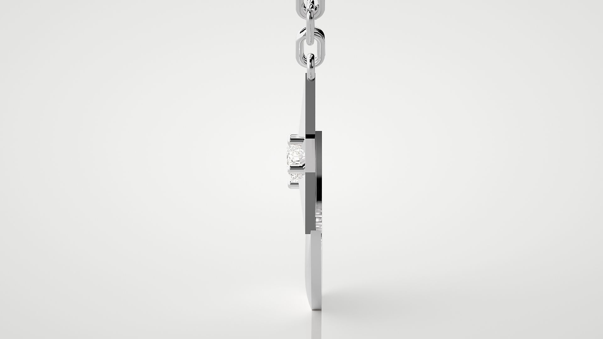 Moon and Star pendant 3dm stl render details  3D print model_12