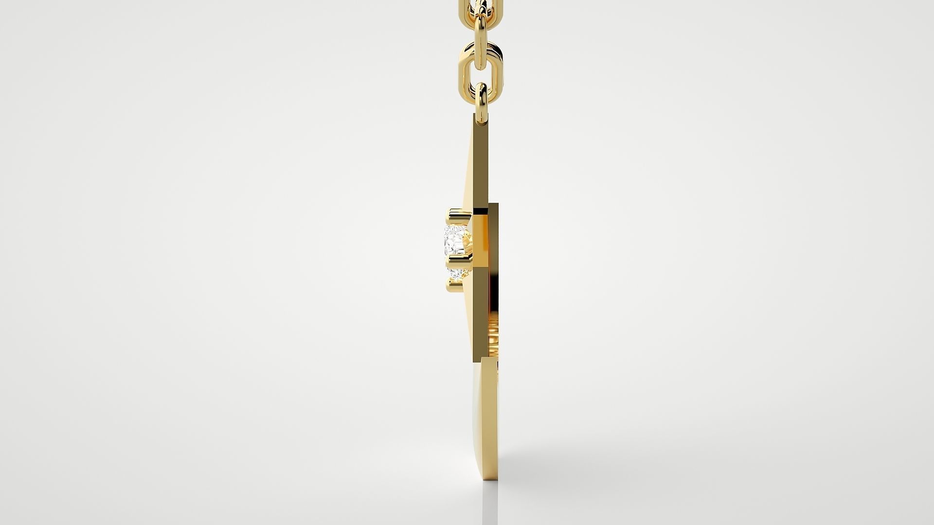 Moon and Star pendant 3dm stl render details  3D print model_18