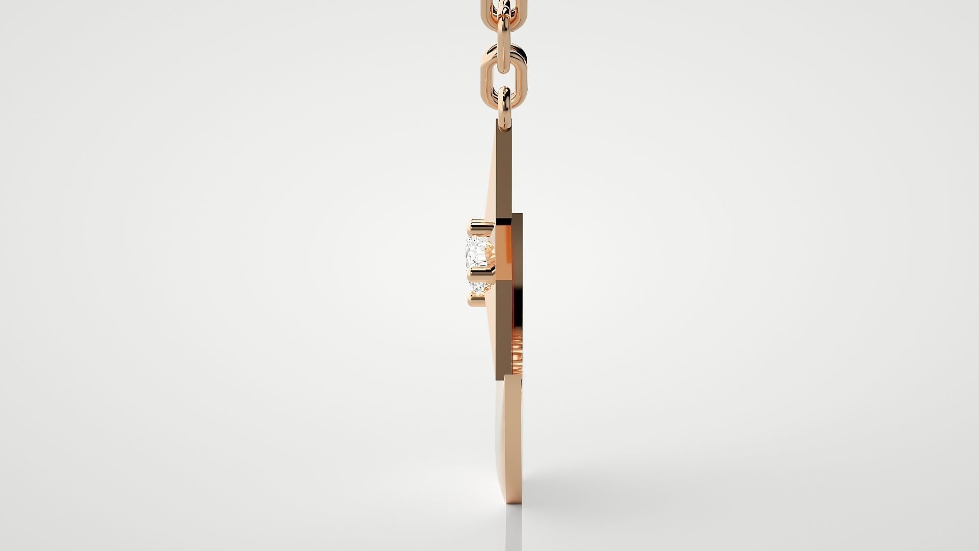 Moon and Star pendant 3dm stl render details  3D print model_6