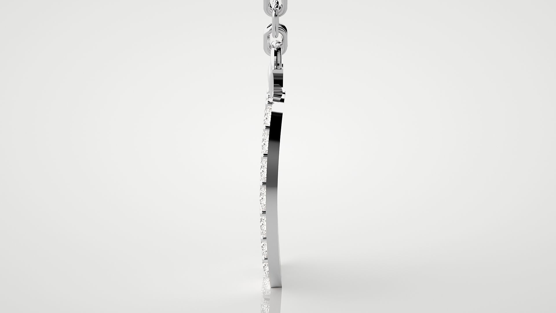 Apple logo pendant 3dm stl render details  3D print model_11