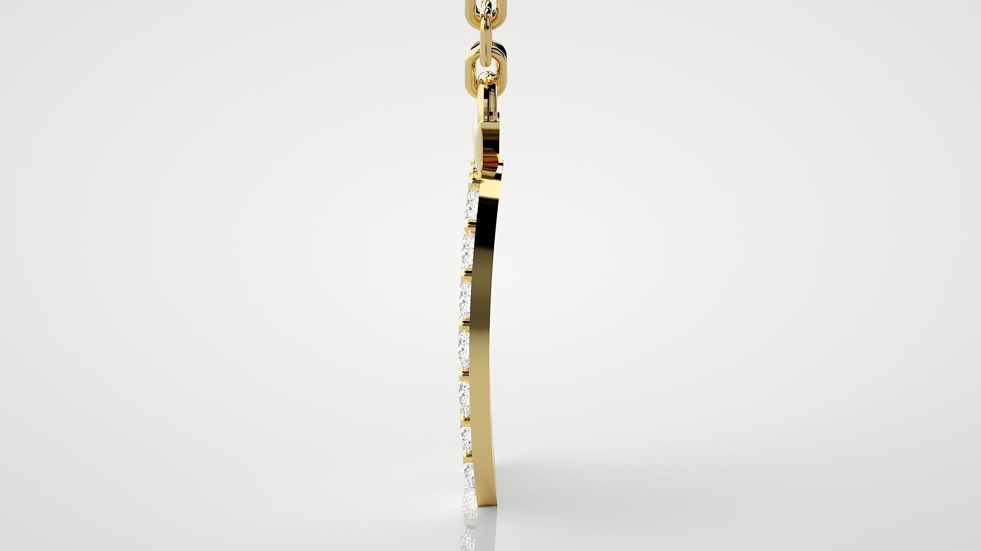 Apple logo pendant 3dm stl render details  3D print model_17