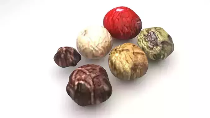 Peppercorns 3D model