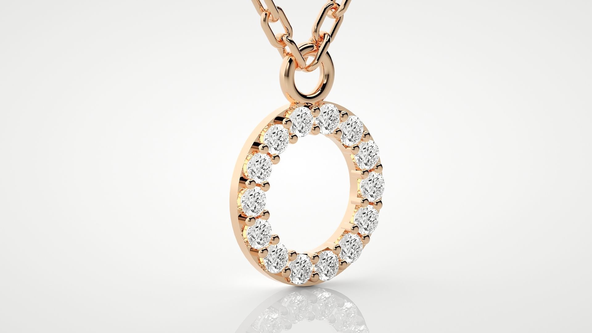 Women pendant 3dm stl render details  3D print model_4