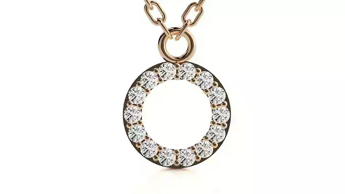 Women pendant 3dm stl render details 