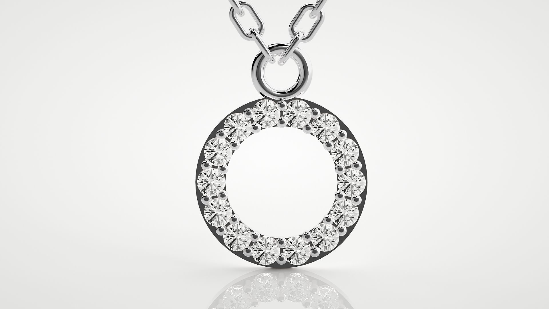 Women pendant 3dm stl render details  3D print model_8