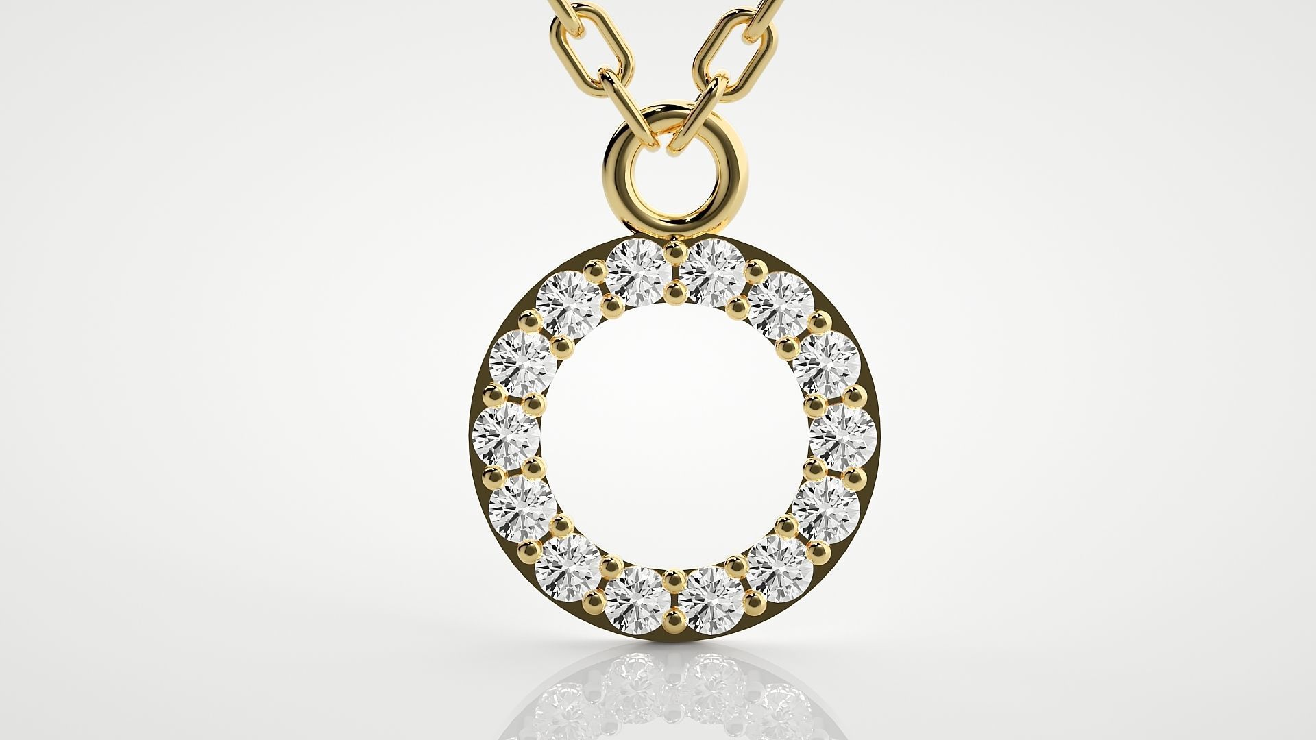 Women pendant 3dm stl render details  3D print model_14