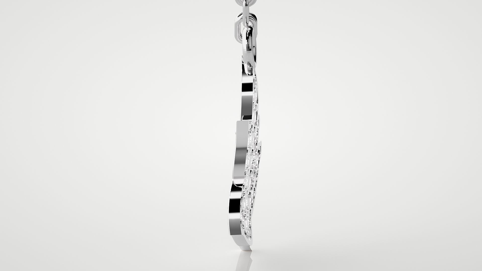 Maple leaf pendant 3dm stl render details  3D print model_12