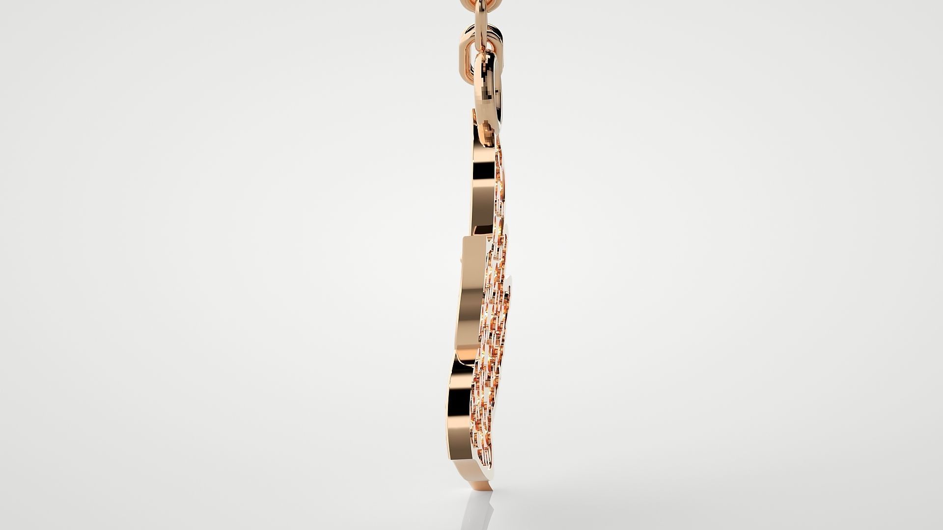 Maple leaf pendant 3dm stl render details  3D print model_6