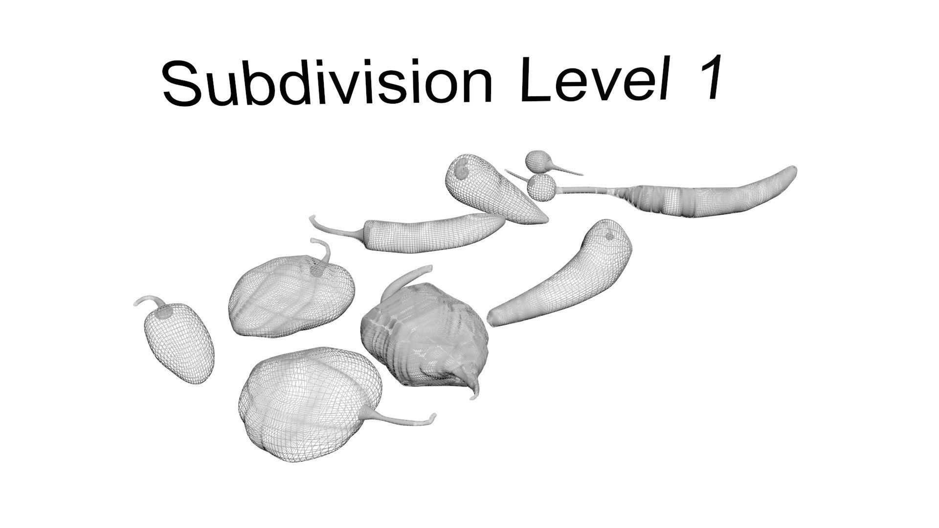 Chili Peppers Set 3D model_18