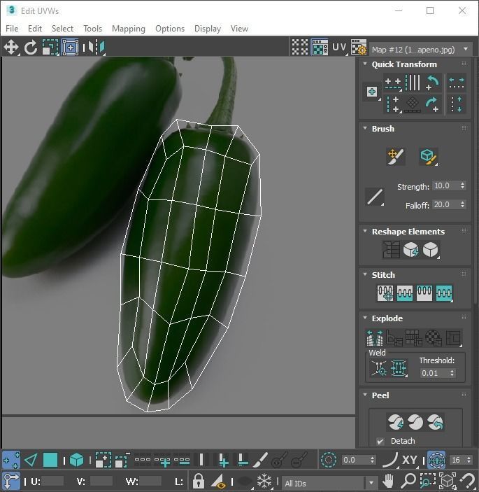 Chili Peppers Set 3D model_29