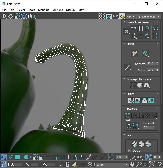 Chili Peppers Set 3D model_28