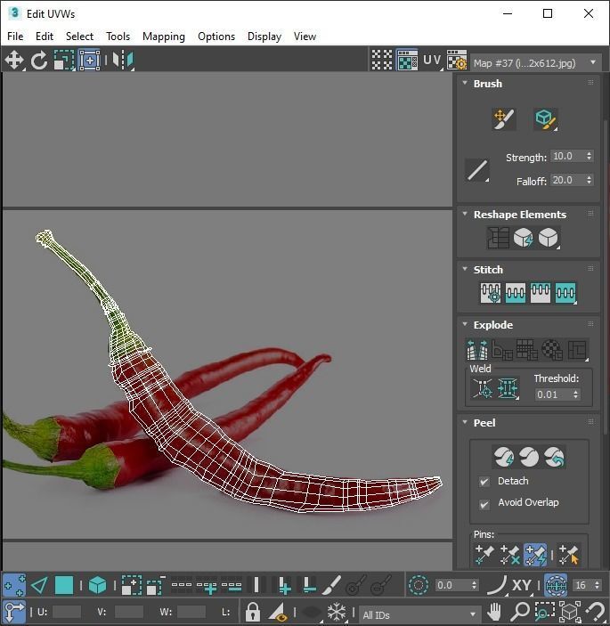 Chili Peppers Set 3D model_32