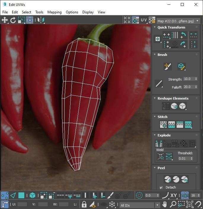 Chili Peppers Set 3D model_37