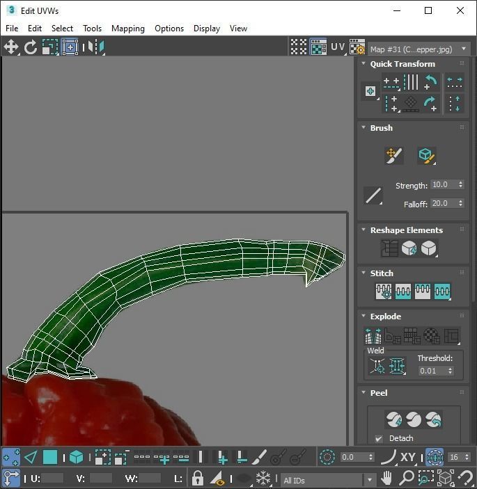 Chili Peppers Set 3D model_26