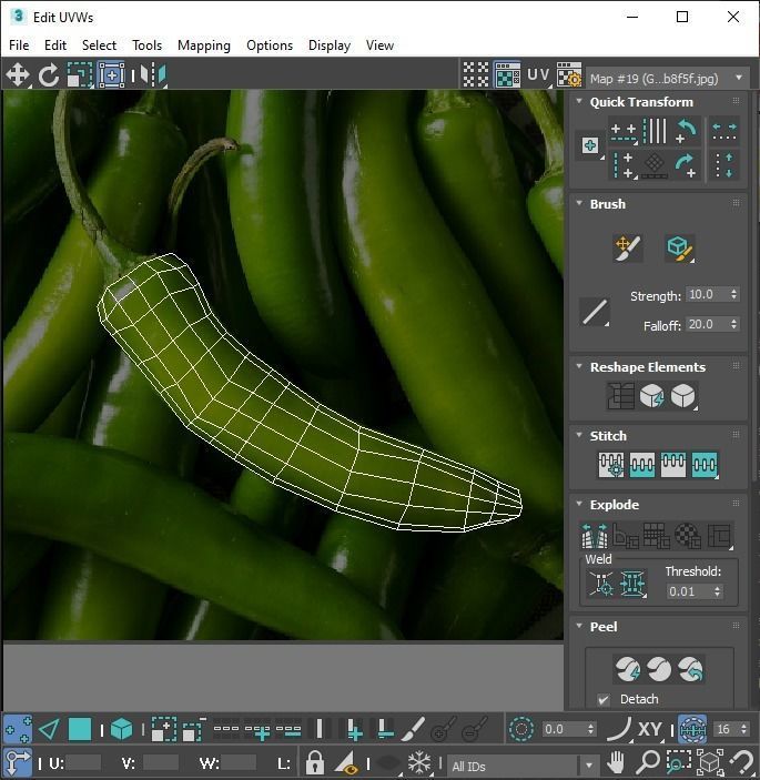 Chili Peppers Set 3D model_35