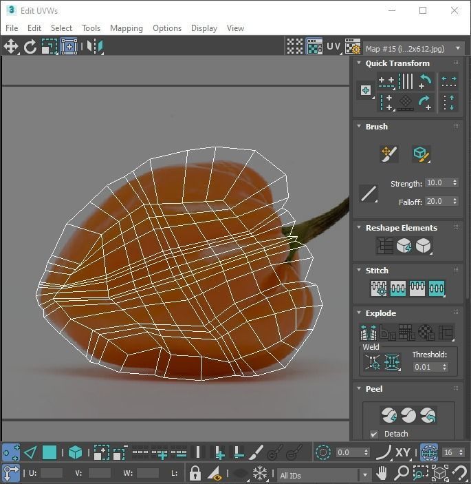 Chili Peppers Set 3D model_30