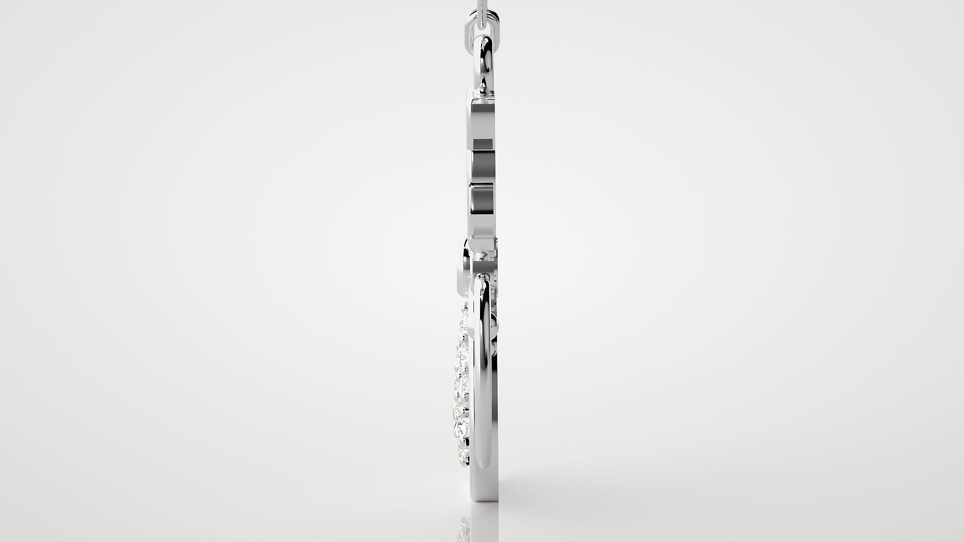 Cat pendant 3dm stl render details 3D print model_11