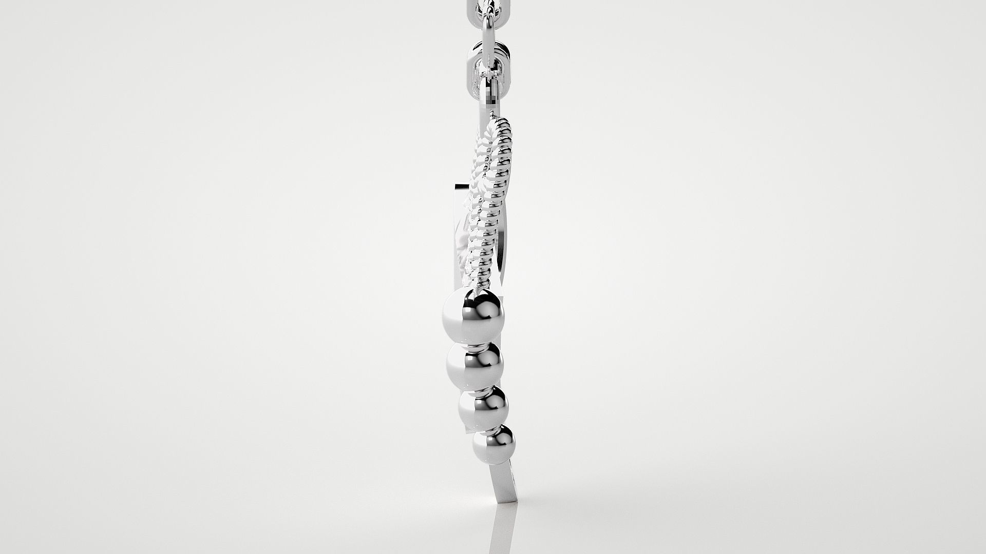 Unique butterfly pendant 3dm stl render details  3D print model_12