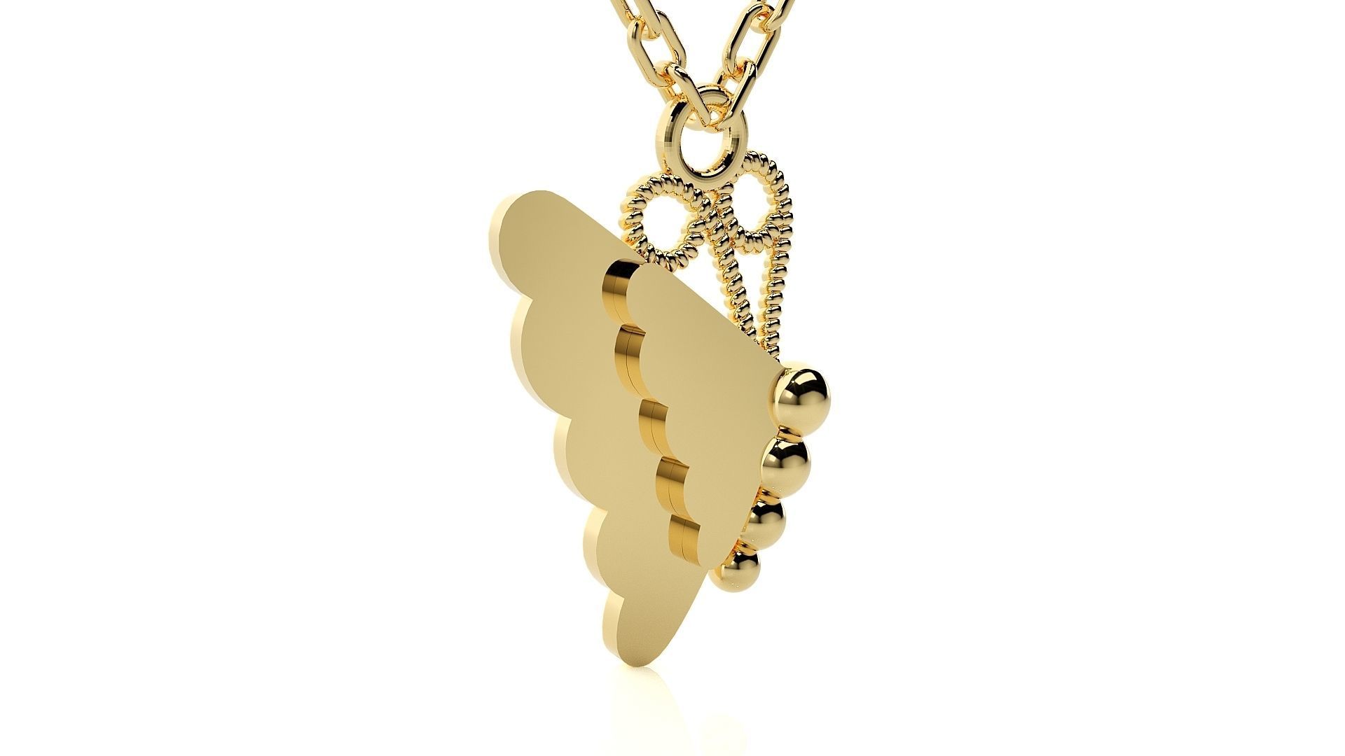 Unique butterfly pendant 3dm stl render details  3D print model_15