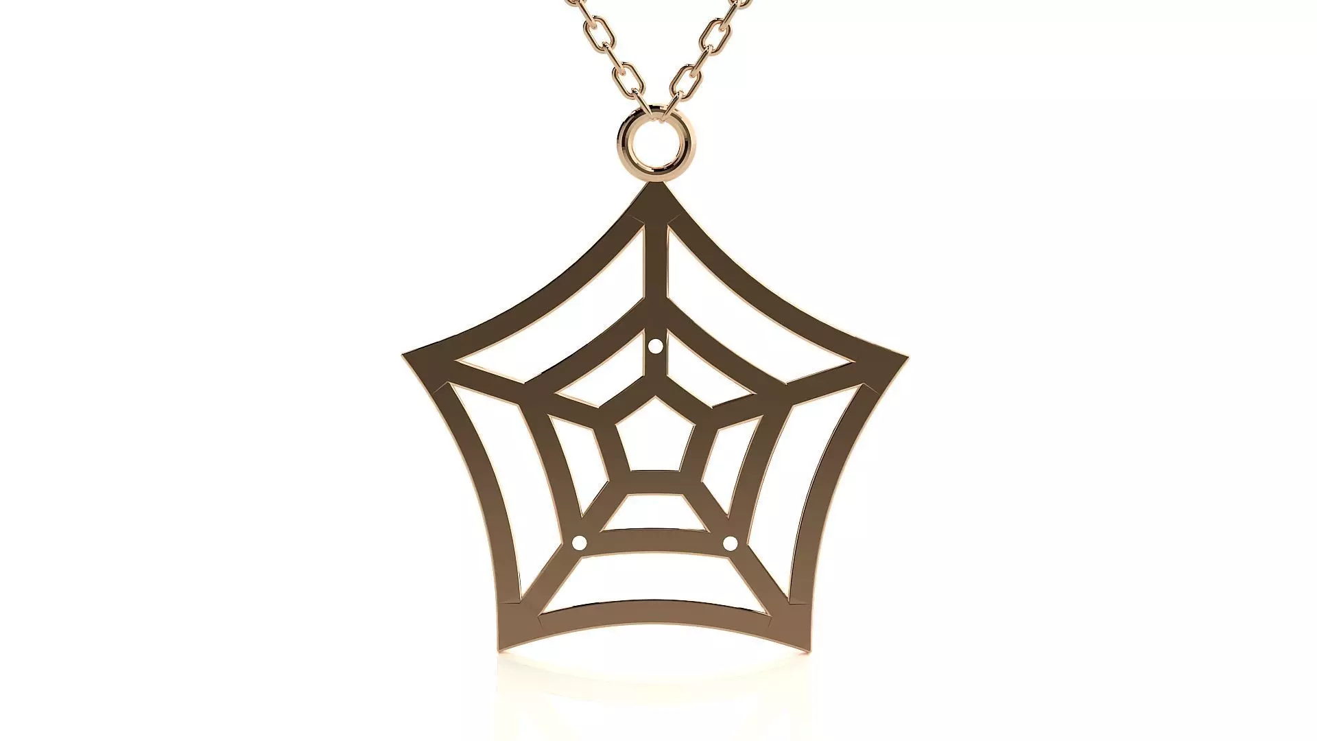 Spider web pendant 3dm stl render details  3D print model_0
