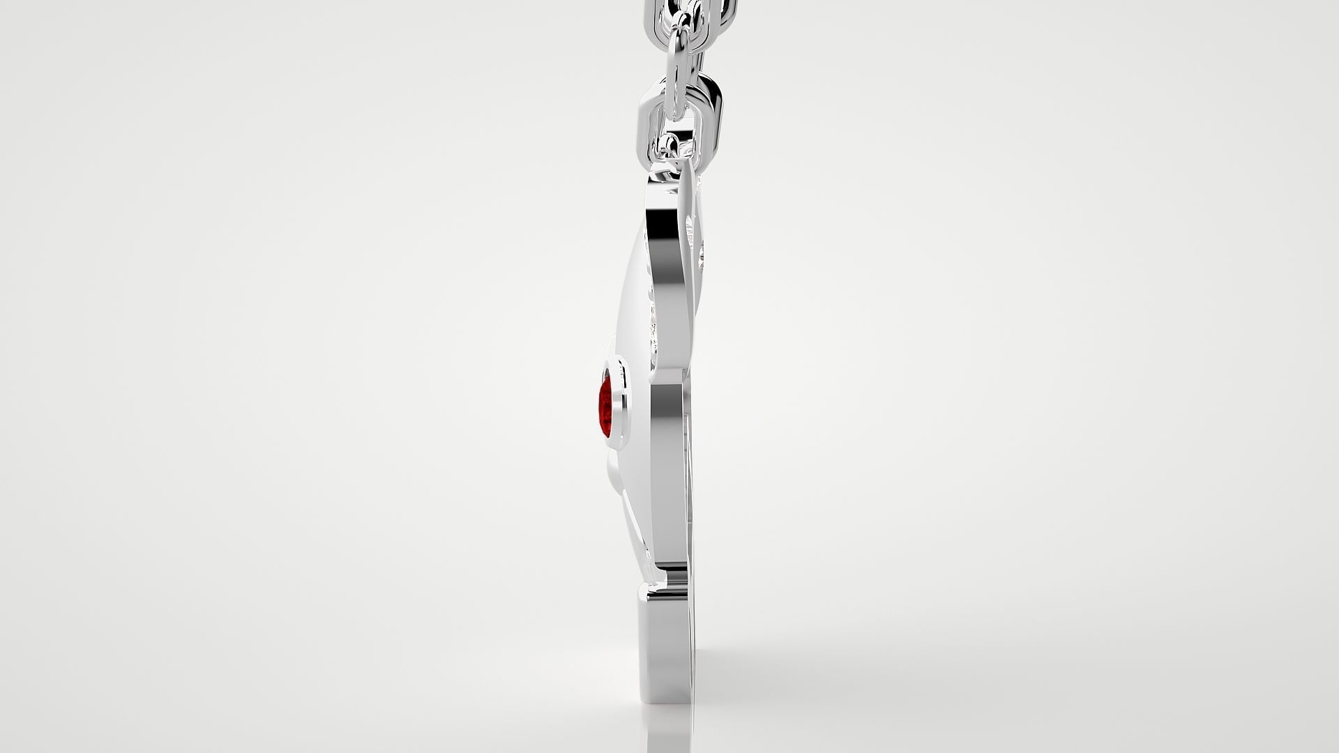 Baby mouse pendant 3dm stl render details 3D print model_11