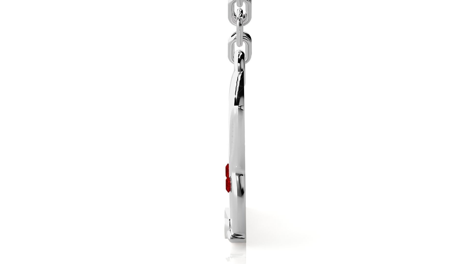 Kissing rabbits pendant 3dm stl render details  3D print model_11