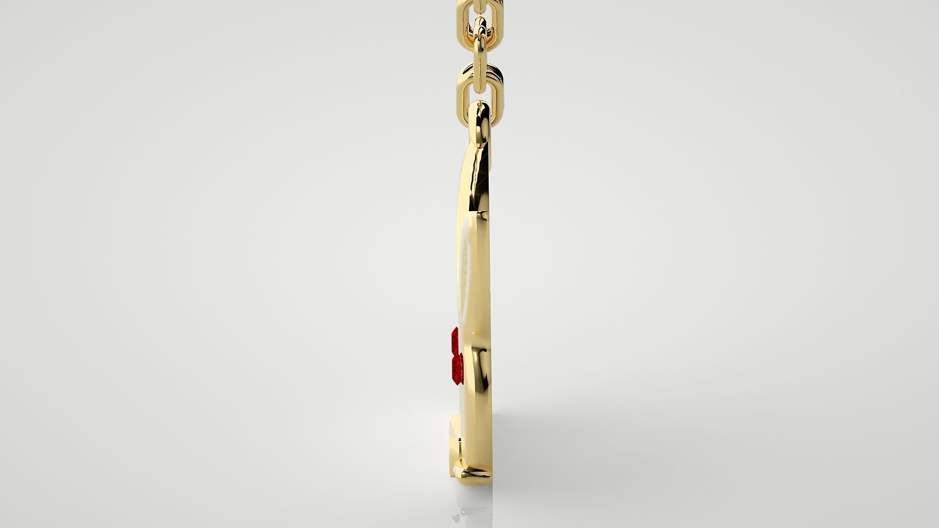 Kissing rabbits pendant 3dm stl render details  3D print model_18