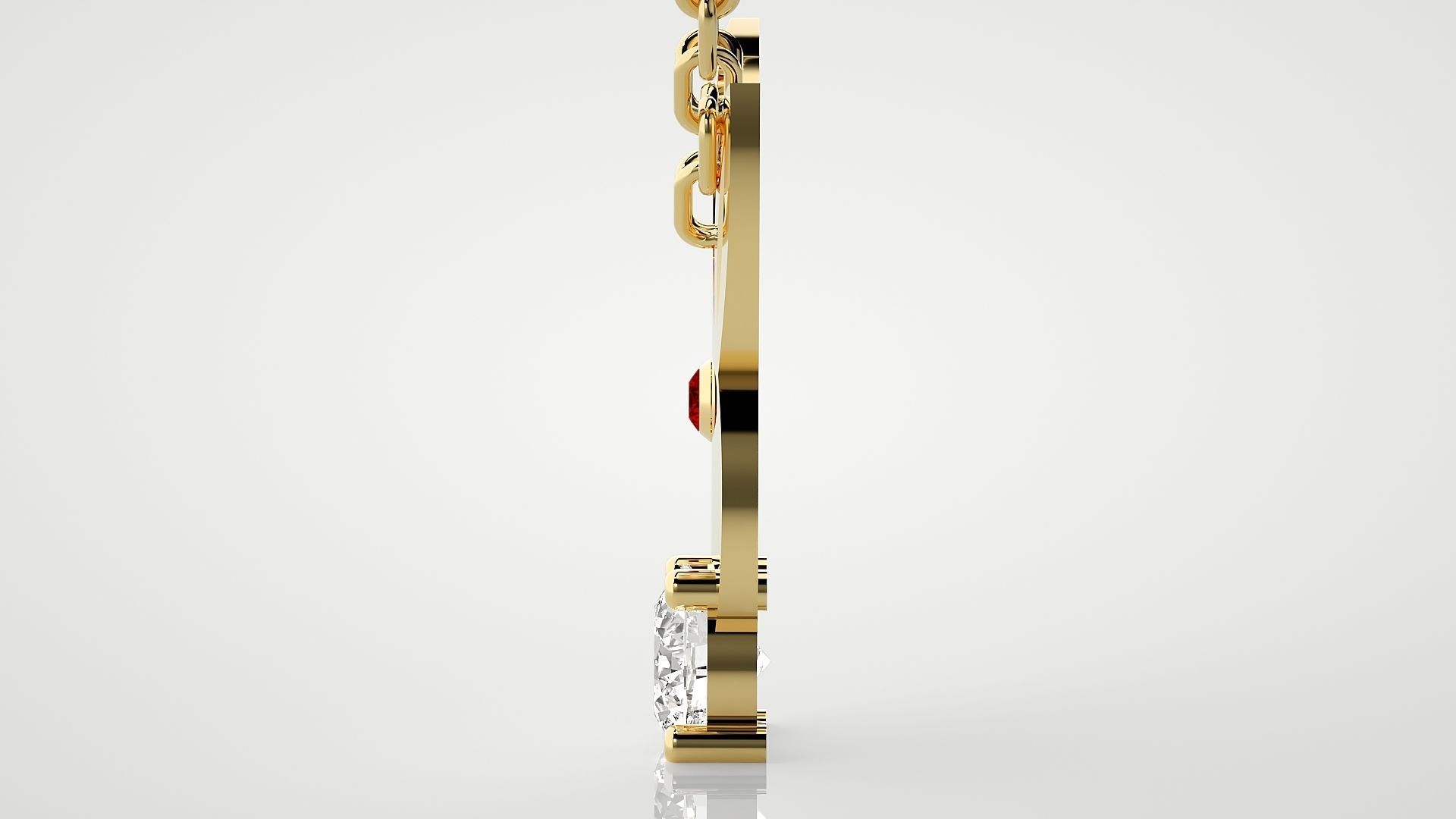 Play boy rabbit  pendant 3dm stl render details  3D print model_18