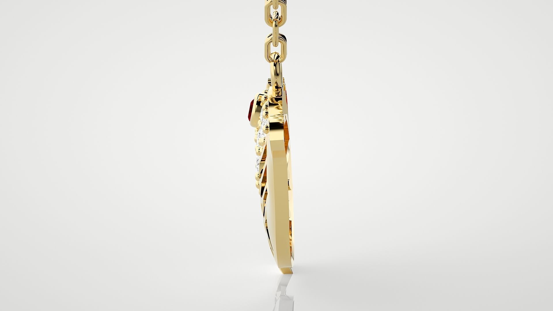 Dolphin pendant 3dm stl render details 3D print model_17