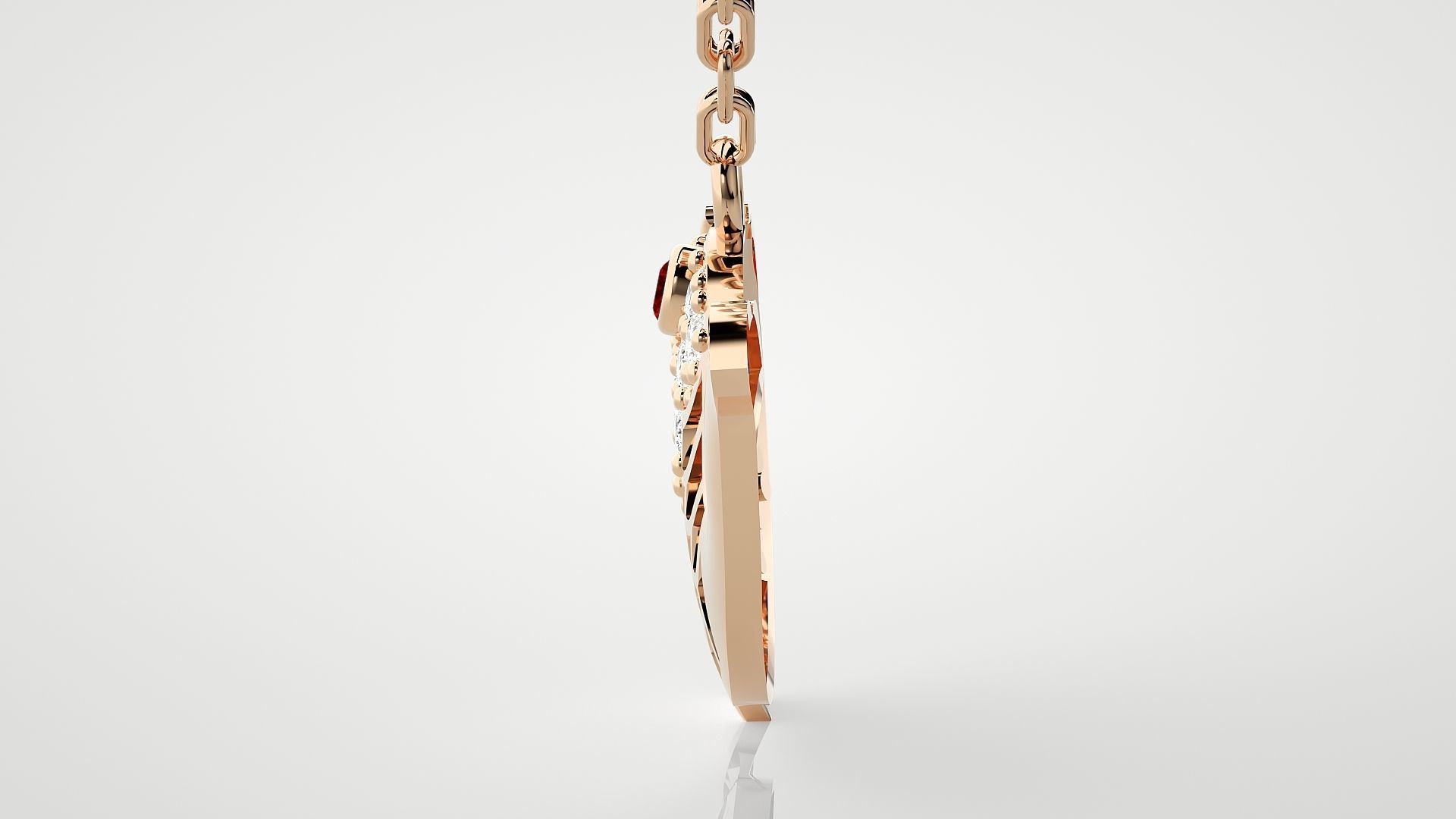 Dolphin pendant 3dm stl render details 3D print model_5