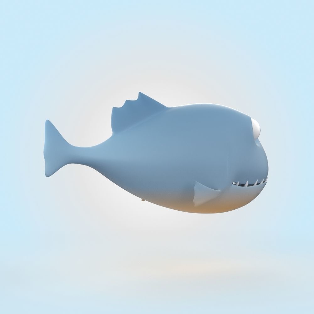 Piranha 3D model_1