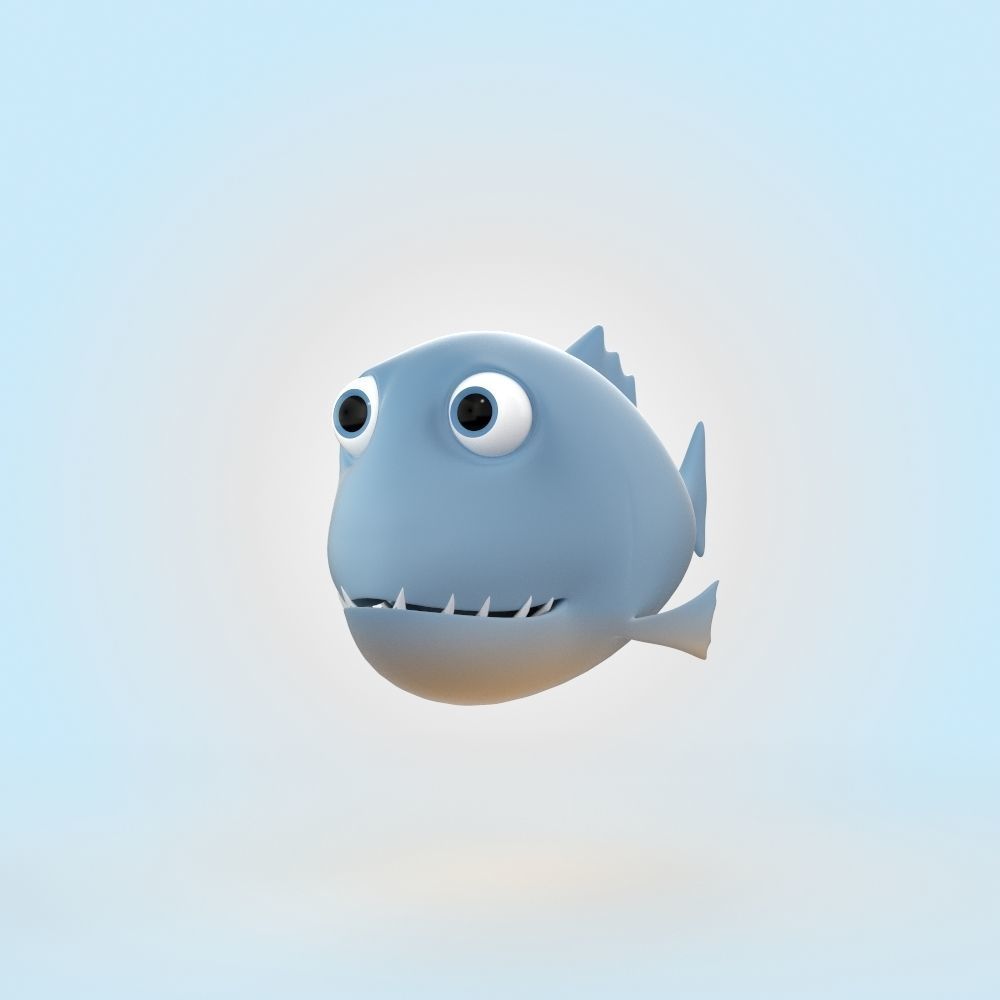 Piranha 3D model_3