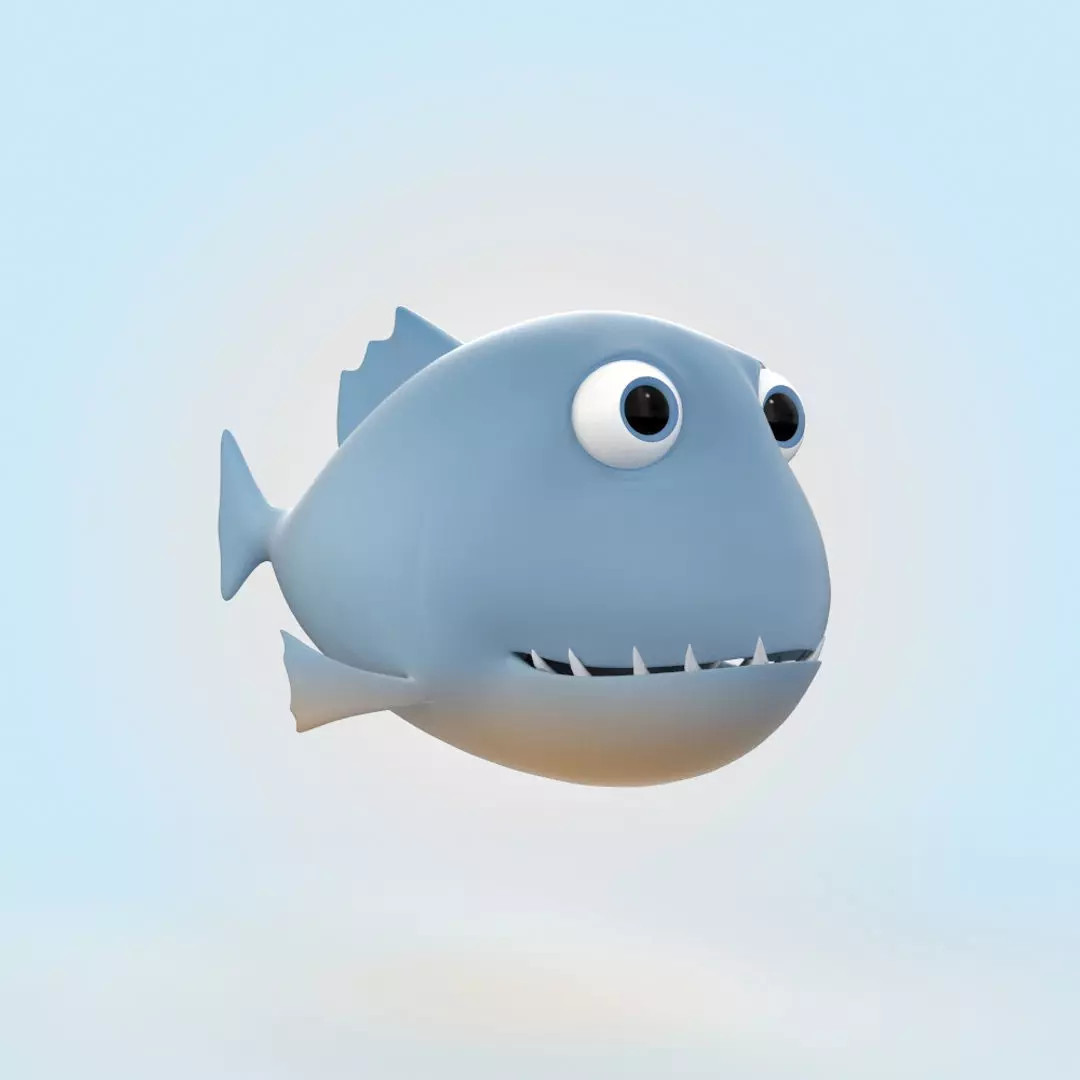 Piranha 3D model_0