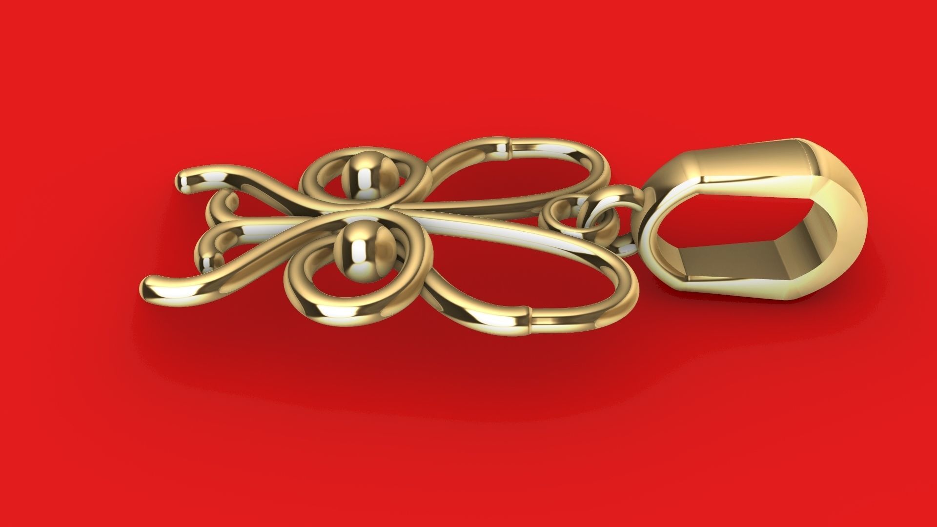 Owl Charm pendant 3d Model 3D print model_3