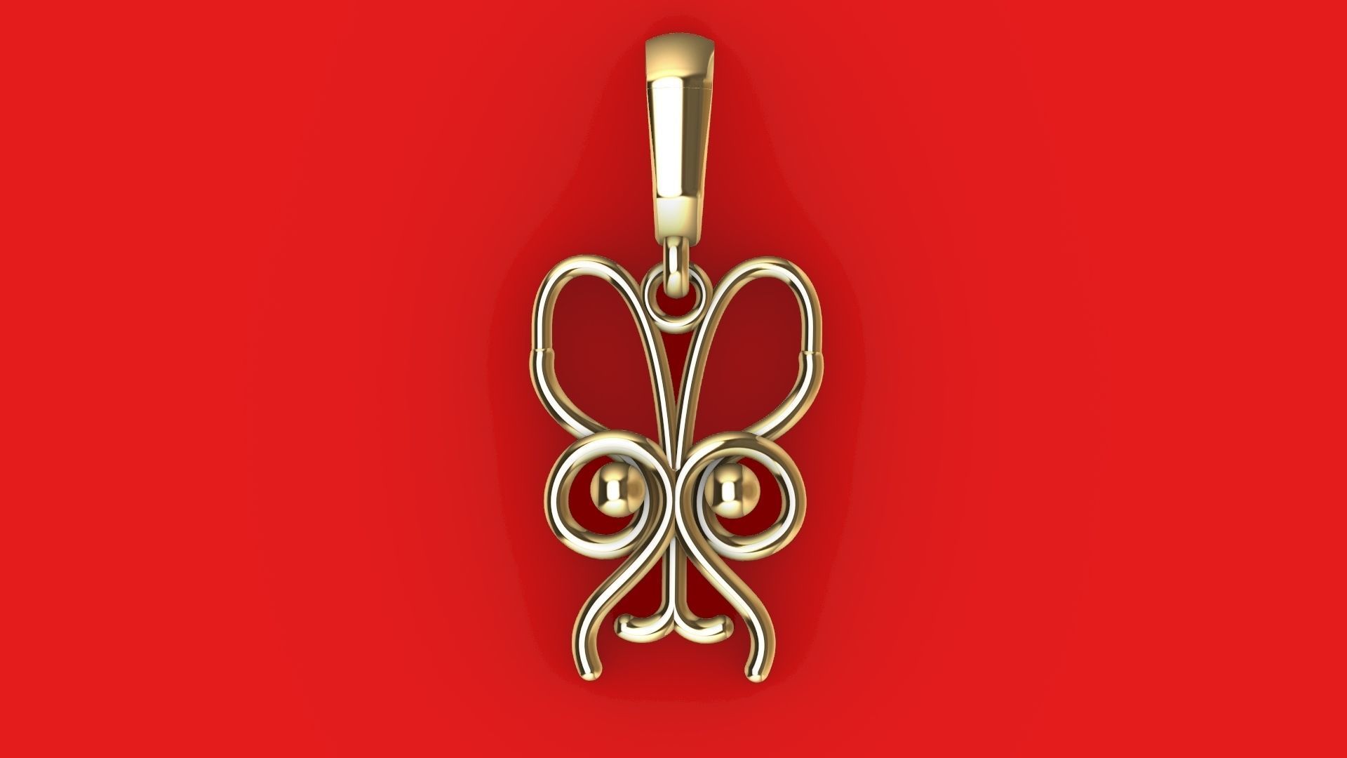 Owl Charm pendant 3d Model 3D print model_1