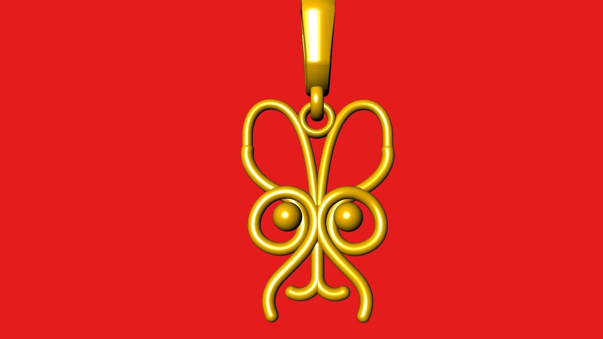 Owl Charm pendant 3d Model 3D print model_9