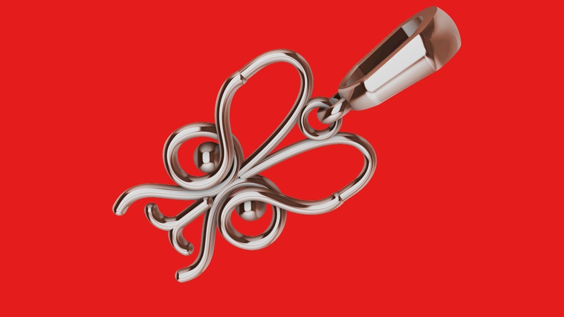 Owl Charm pendant 3d Model 3D print model_13