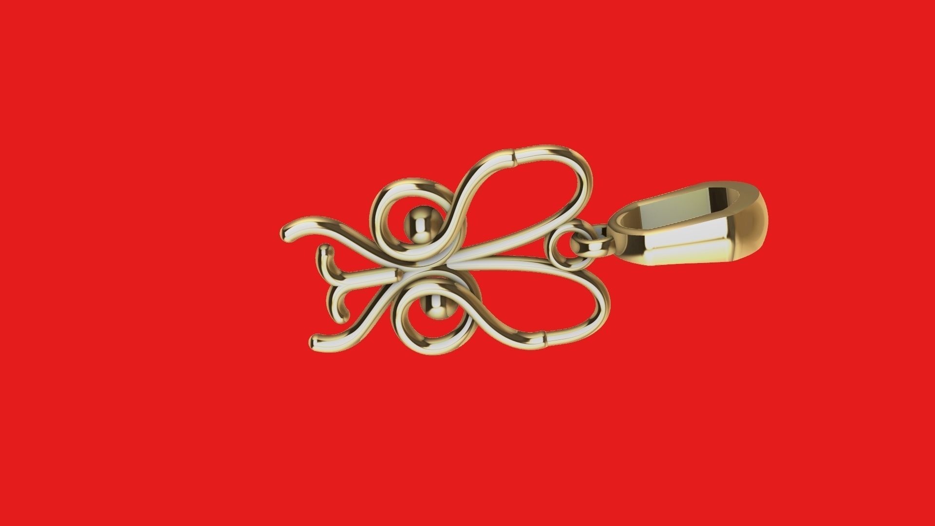 Owl Charm pendant 3d Model 3D print model_4