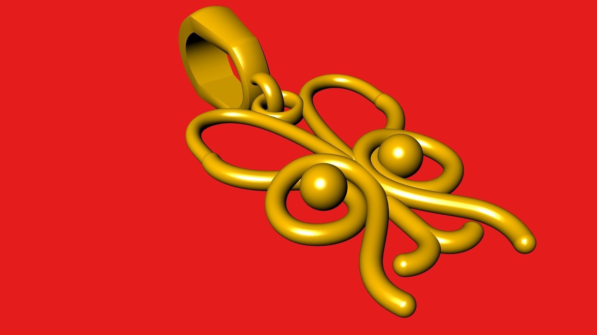 Owl Charm pendant 3d Model 3D print model_7